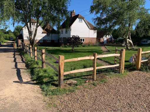 Chestnut post and rail